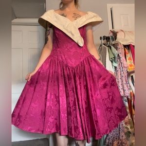 Pink prom dress 80s